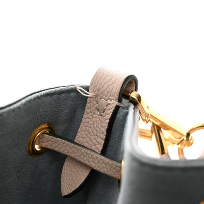 Louis Vuitton Calfskin Lockme Bucket MM Greige 10 of 10