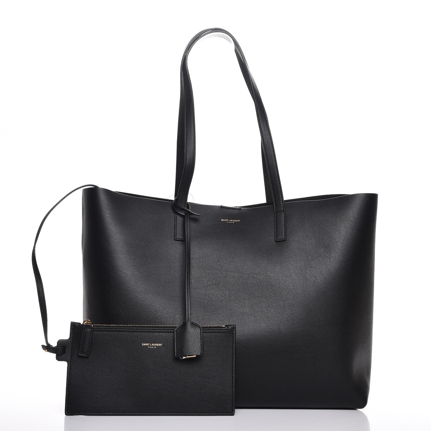 Saint Laurent Calfskin Large Shopping Tote Black 5 of 13