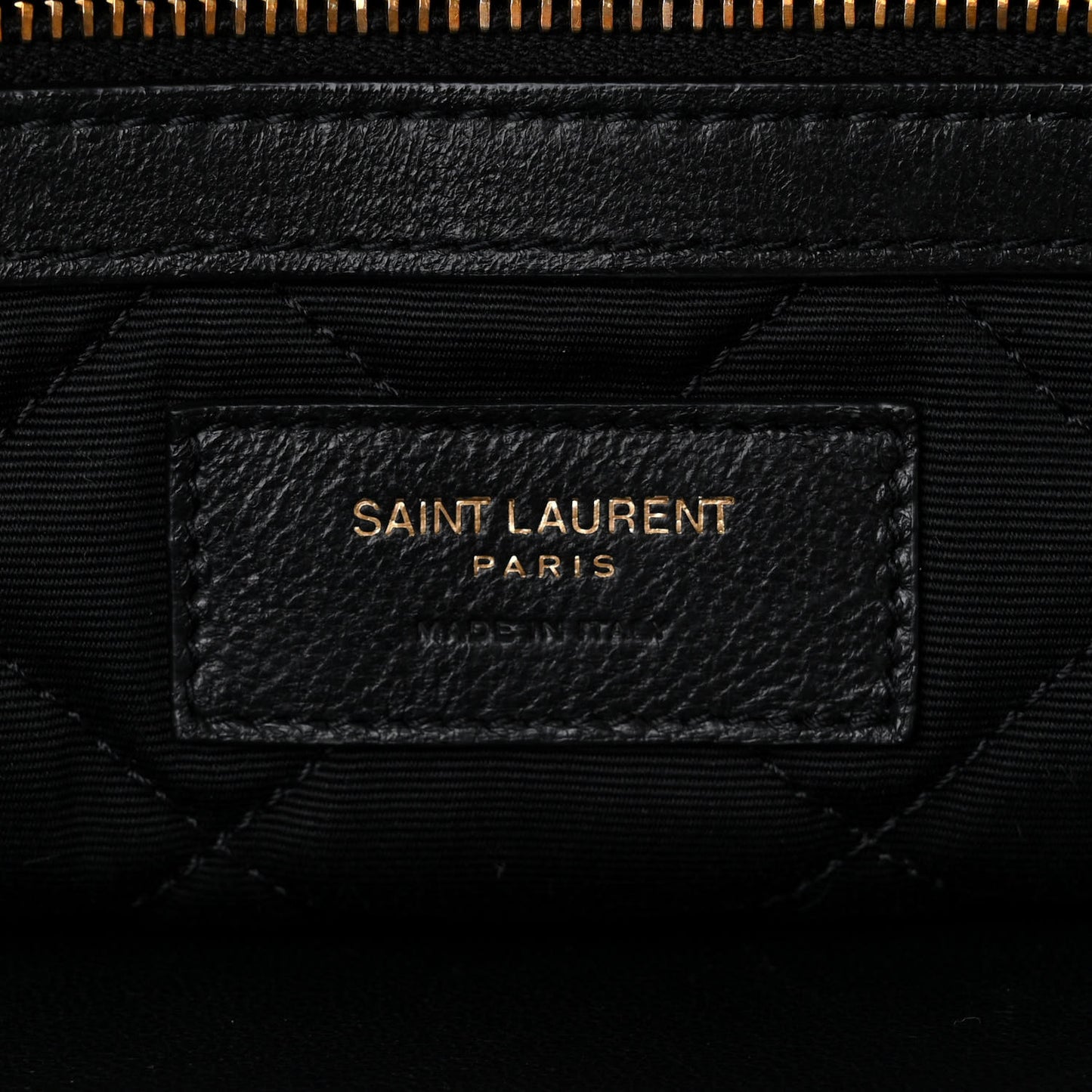 Calfskin Quilted ES Giant Travel Bag Black