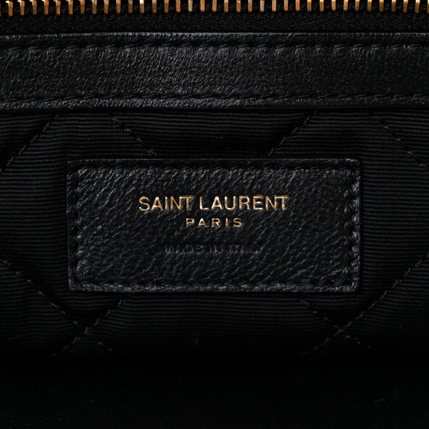 Saint Laurent Calfskin Quilted ES Giant Travel Bag Black 6 of 10