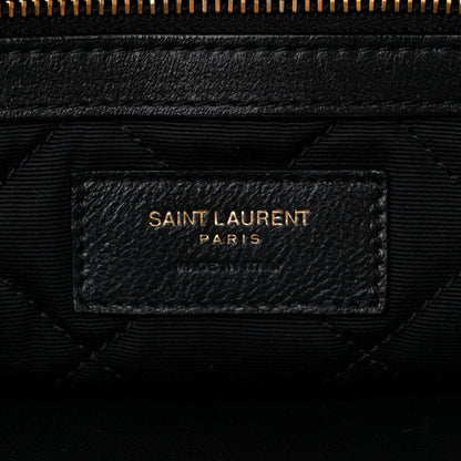 Saint Laurent Calfskin Quilted ES Giant Travel Bag Black 6 of 10