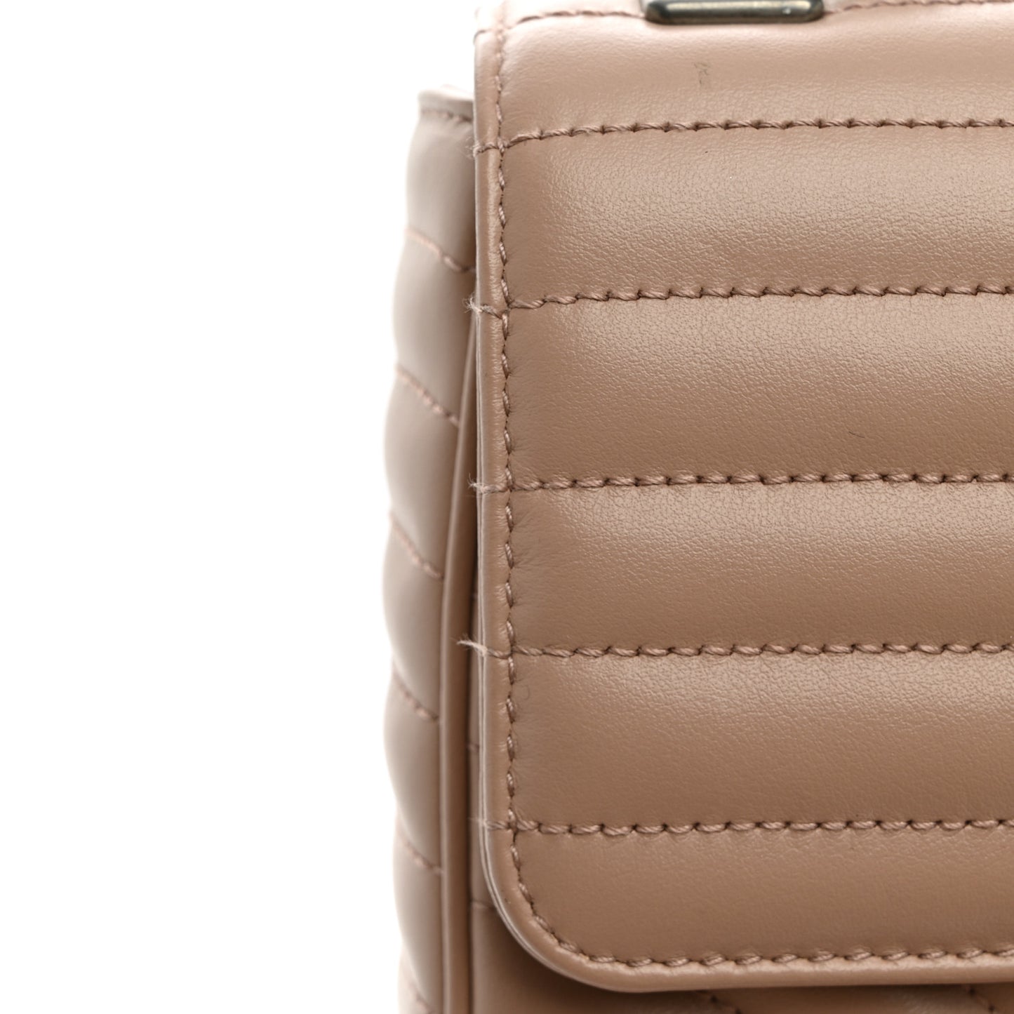 Soft Calfskin Impunture Diagramme Medium Chain Flap Shoulder Bag Cipria