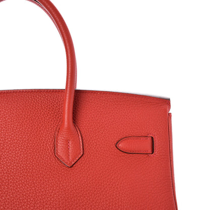 Hermes Togo Birkin 35 Rouge Casaque 23 of 29
