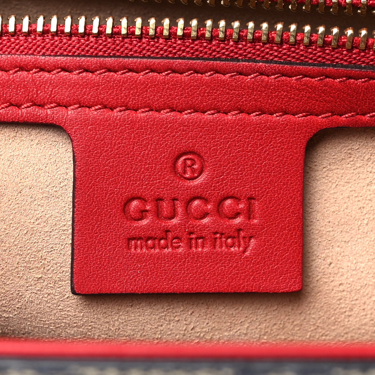 GG Supreme Monogram Moon Calfskin Medium Padlock Shoulder Bag Beige Blue Hibiscus Red Mystic White