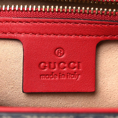 Gucci GG Supreme Monogram Moon Calfskin Medium Padlock Shoulder Bag Beige Blue Hibiscus Red Mystic White 6 of 11