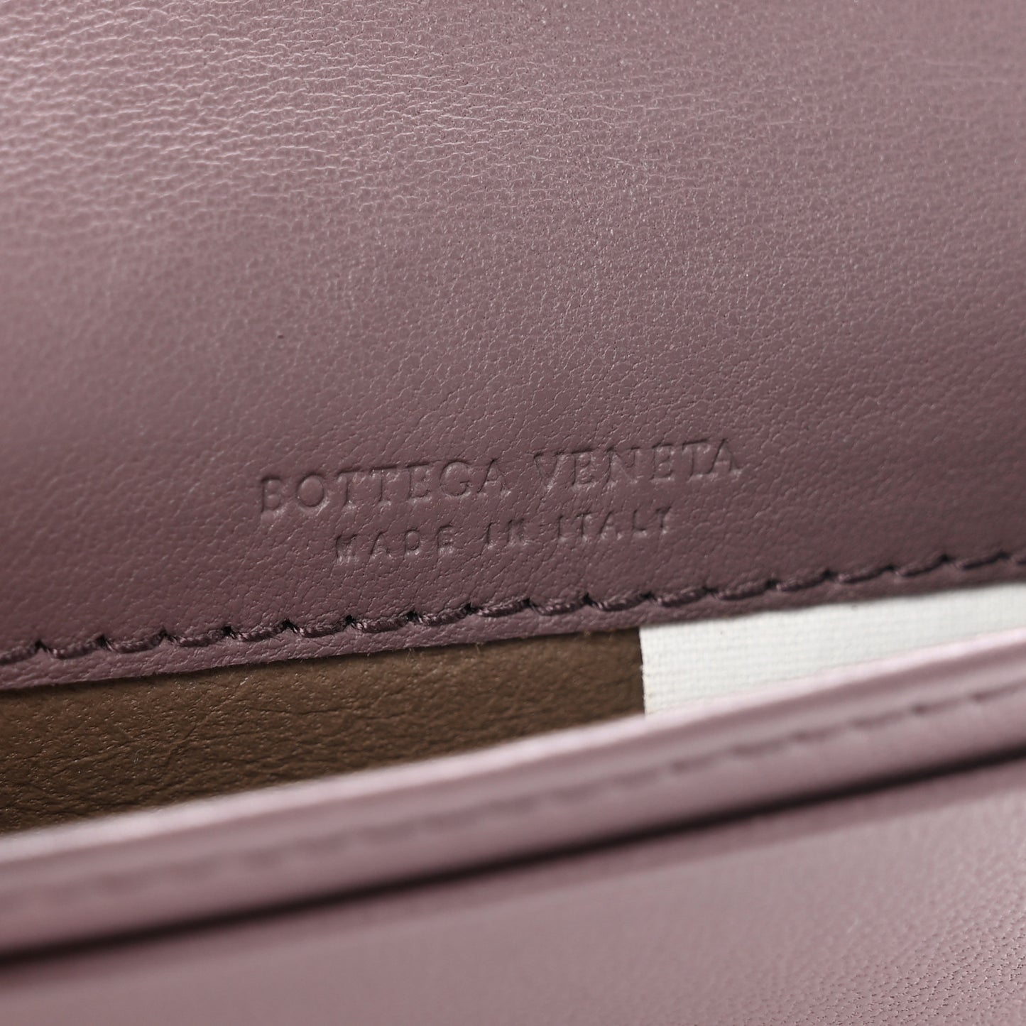 Nappa Intrecciato Card Holder Lilac