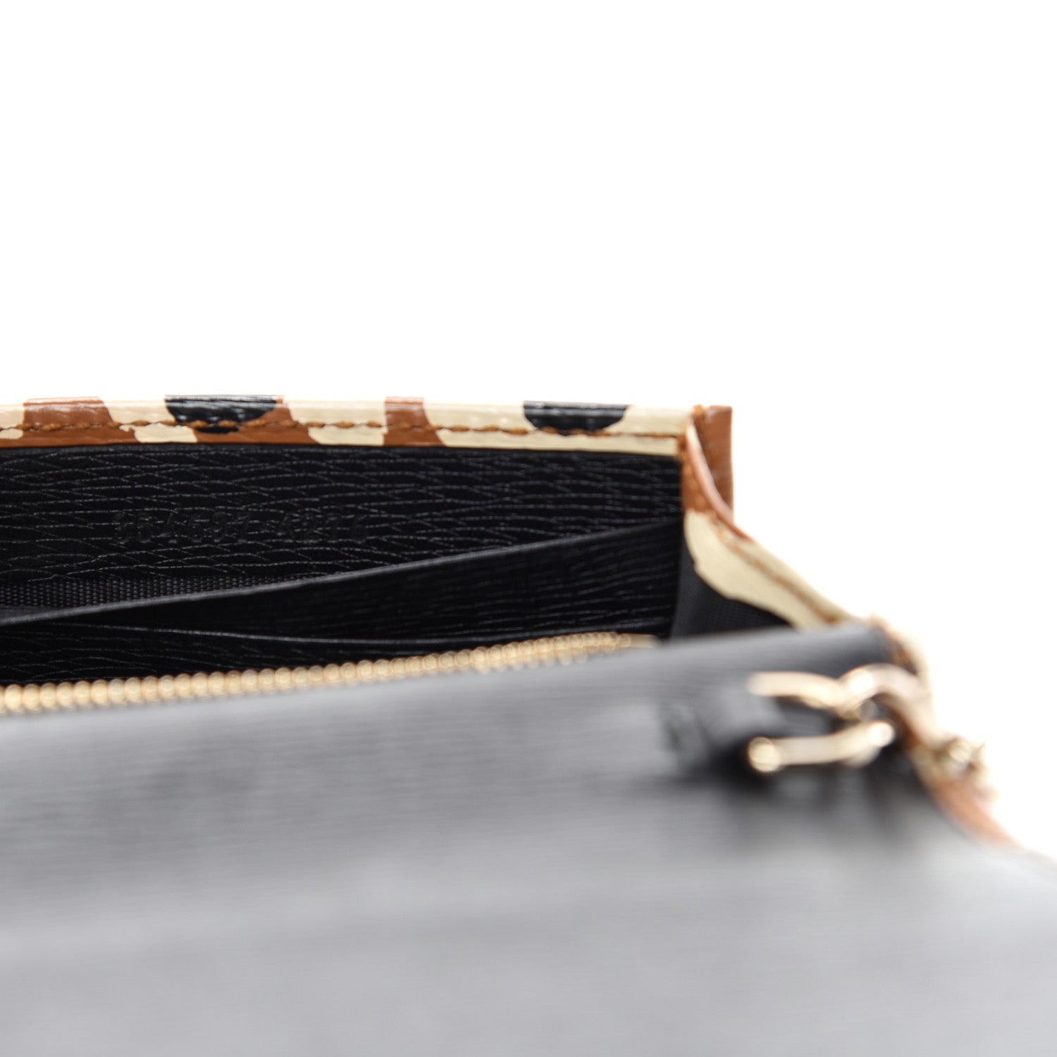 Gucci Patent Leopard Print Betty Chain Wallet Tobacco Black 10 of 11