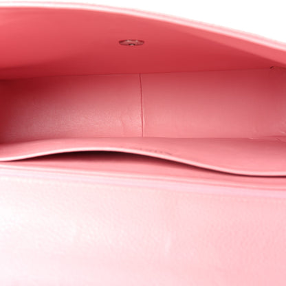 Chanel Caviar Quilted Jumbo Single Flap Pink 5 of 11