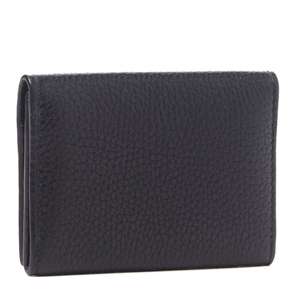 Gucci Pebbled Calfskin Dorian Card Case Black 2 of 8