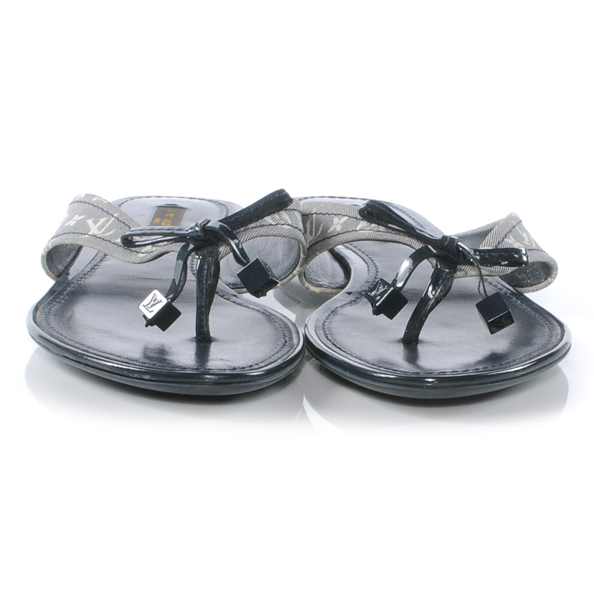 Louis Vuitton Idylle Debbie Thong Sandals 38 Encre 4 of 9