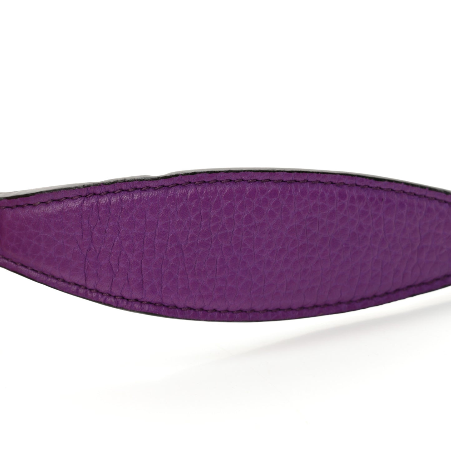 Pebbled Calfskin Soho Wallet On Chain Shine Purple