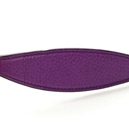 Gucci Pebbled Calfskin Soho Wallet On Chain Shine Purple 10 of 13