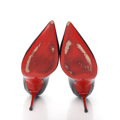 Christian Louboutin Kid Decollete 554 100 Pumps 37.5 Black 7 of 10