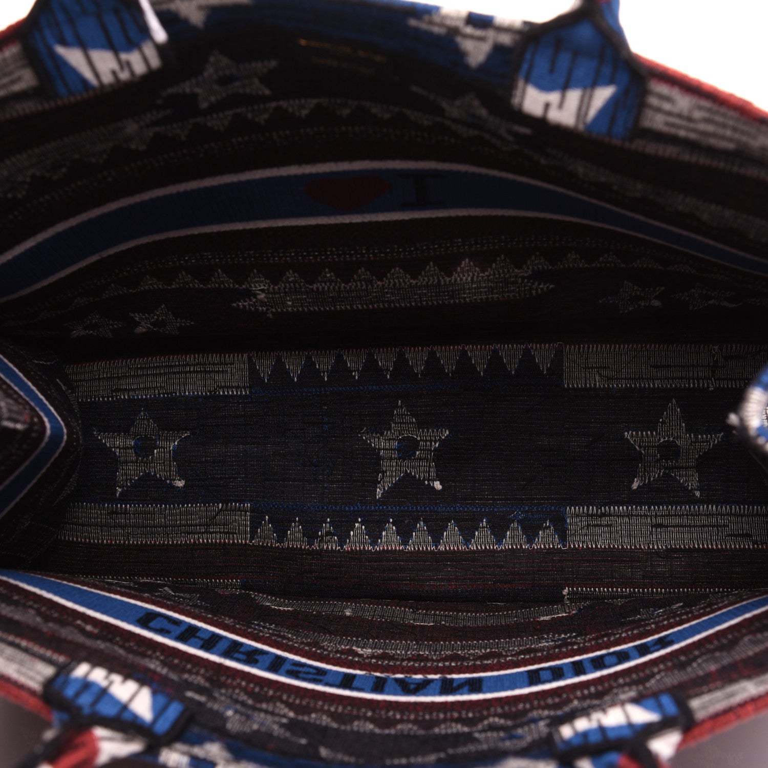 Christian Dior Canvas Embroidered Exclusive US Book Tote Multicolor 5 of 10