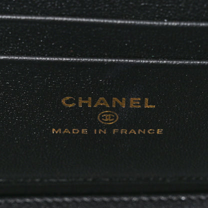 Chanel Lambskin Quilted Small Top Handle Vanity Case With Chain Black 7 of 11