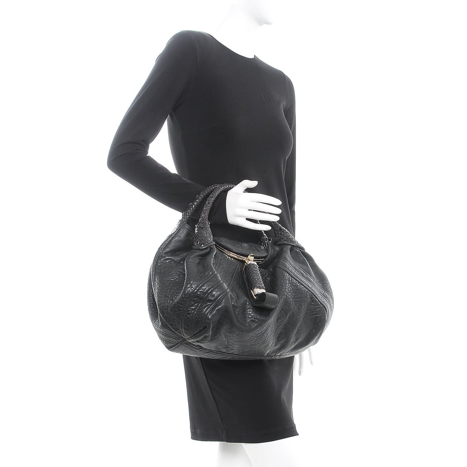 Fendi Nappa Nuvolata Spy Black 2 of 7