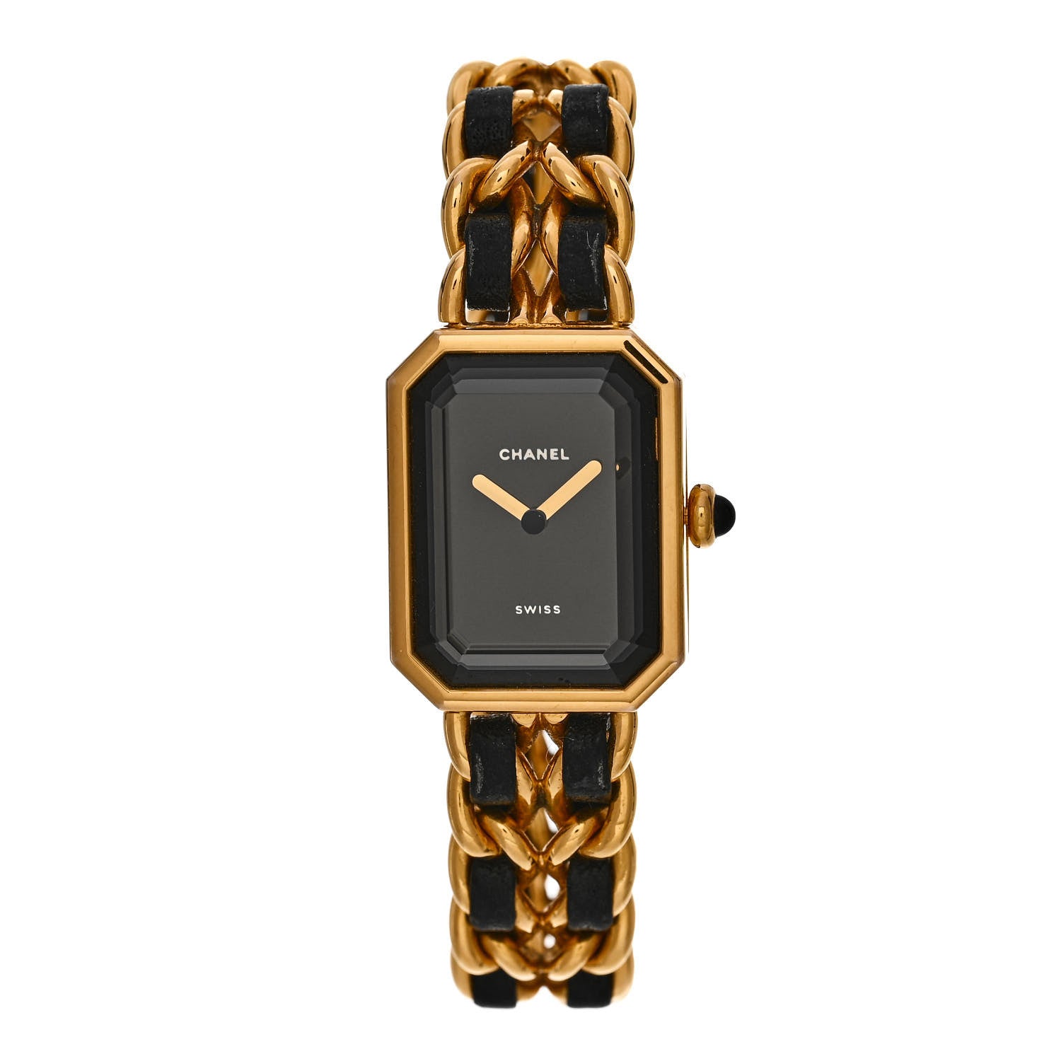 Chanel Stainless Steel Lambskin 20mm Chain Premiere Quartz Watch Gold M 1 of 4
