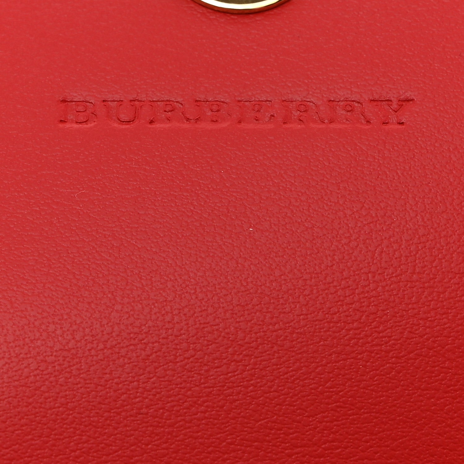 Burberry Haymarket Check Henley Wallet On Chain Coral Red 6 of 11