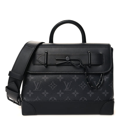 Louis Vuitton Monogram Eclipse Steamer PM NM Black 1 of 9