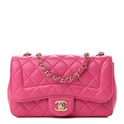 Chanel Lambskin Quilted Mini Mademoiselle Chic Flap Pink 1 of 10