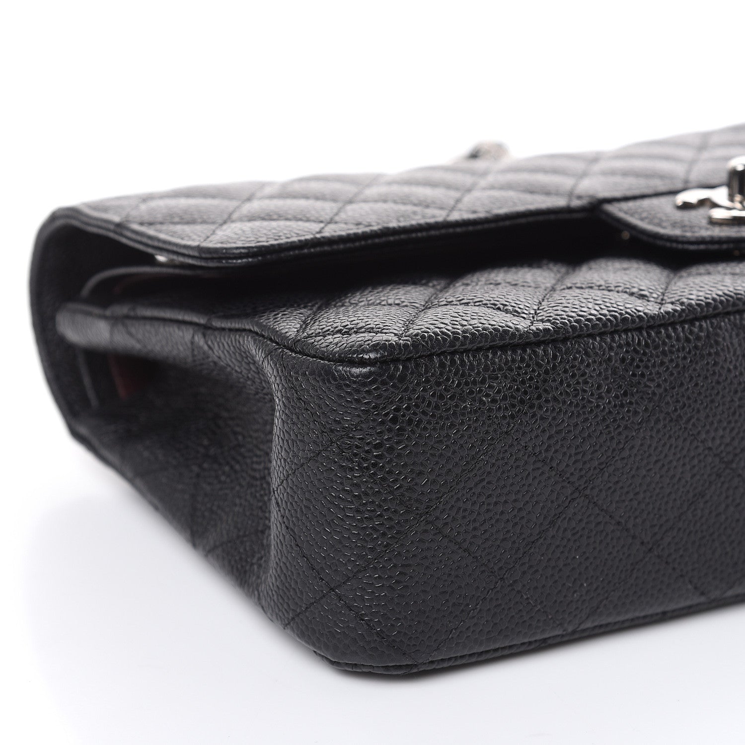 Chanel Caviar Quilted Medium Double Flap Black 8 of 13