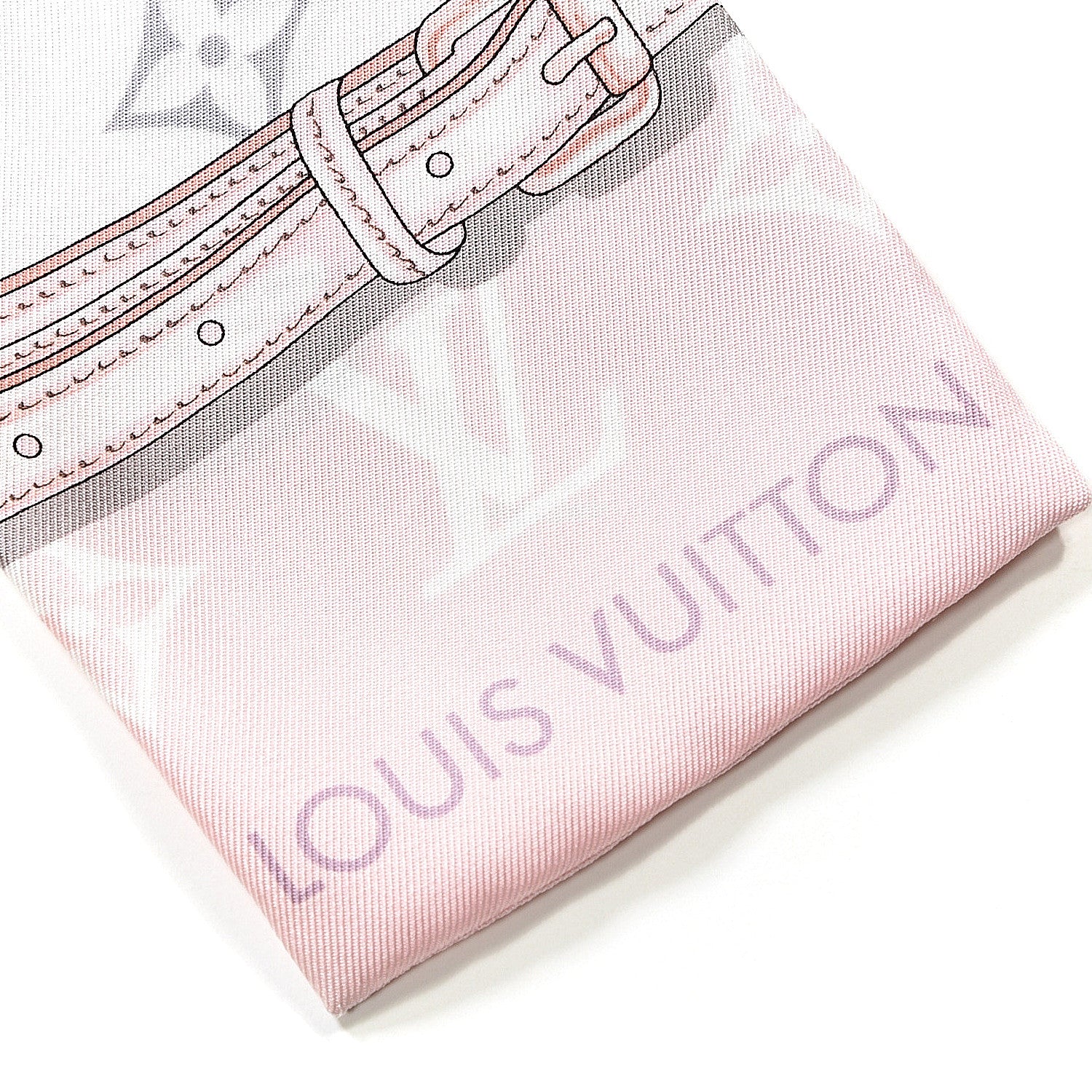Louis Vuitton Silk Monogram Confidential Bandeau Light Pink 4 of 4