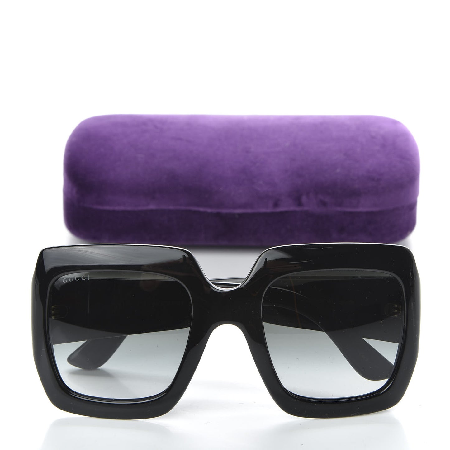 Acetate Square Frame Sunglasses GG0053S Black