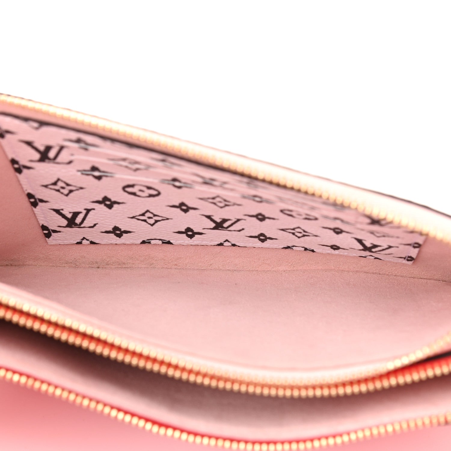 Louis Vuitton Monogram Giant Double Zip Pochette Rouge 5 of 10