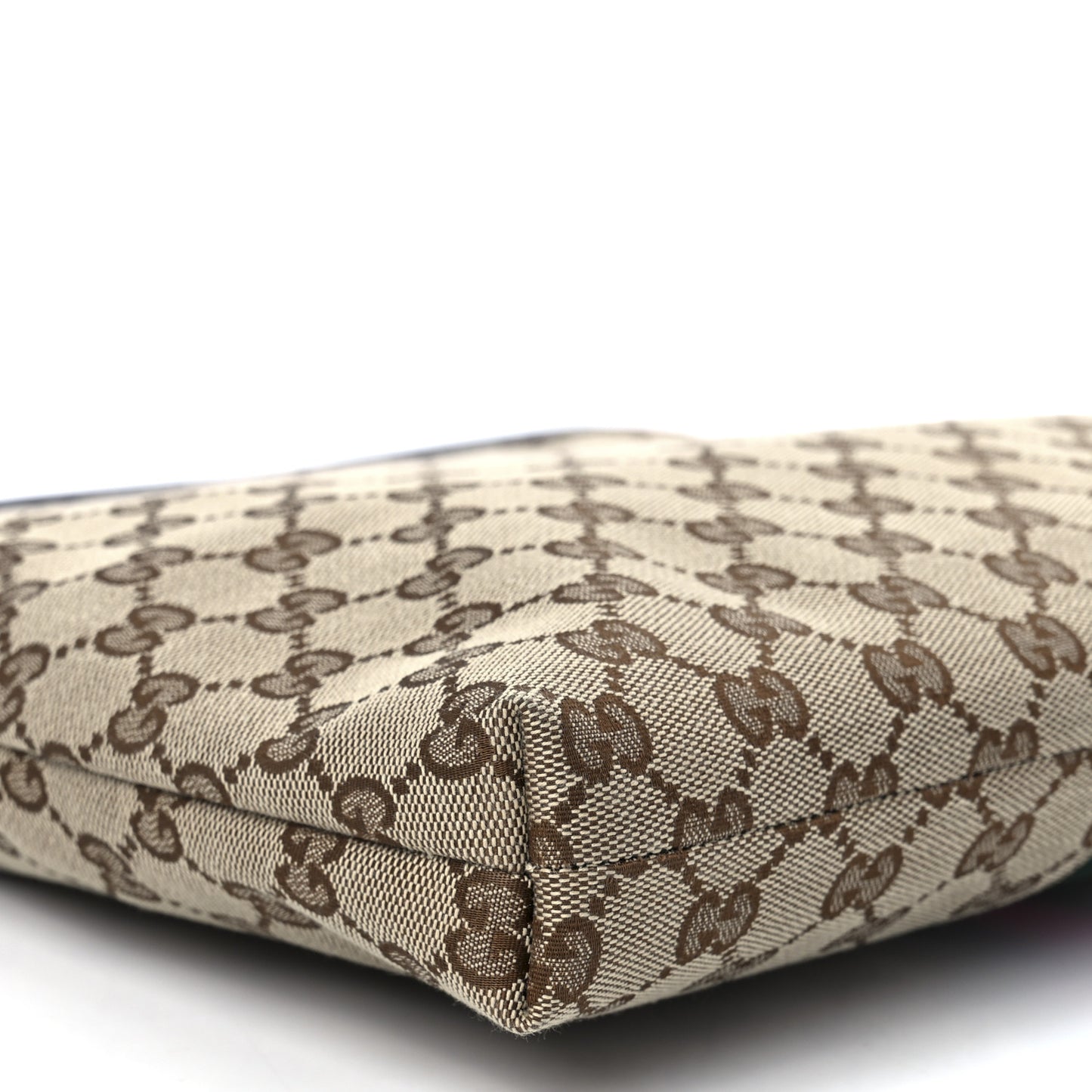 GG Monogram Web Flat Messenger Bag Black