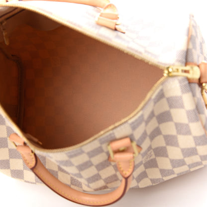Louis Vuitton Damier Azur Speedy Bandouliere 30 5 of 10