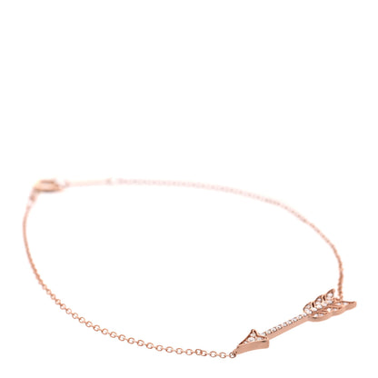 Tiffany 18K Rose Gold Diamond Arrow Bracelet 1 of 8