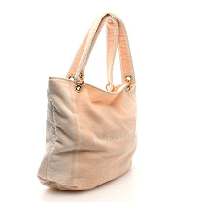 Saint Laurent Terrycloth Rive Gauche Towel Tote Beige 3 of 9