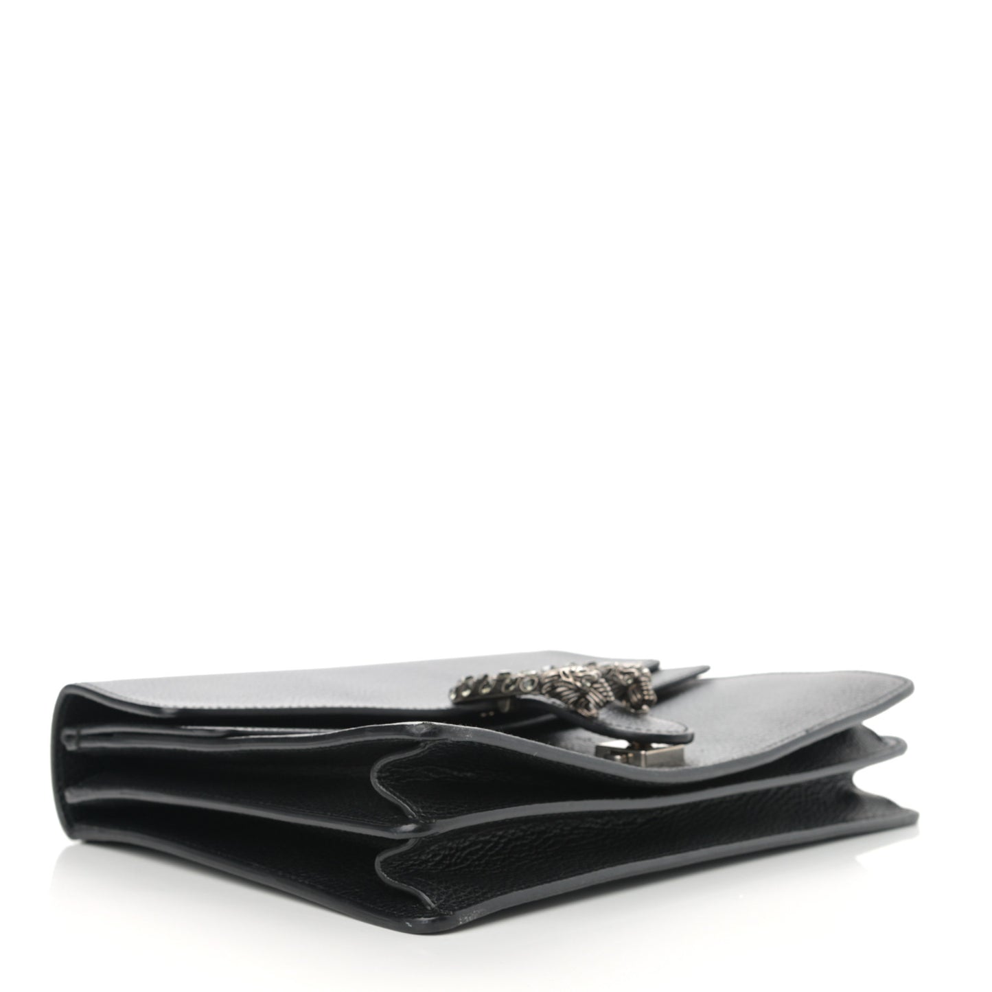 Dollar Calfskin Crystal Medium Dionysus Shoulder Bag Black Black Diamond