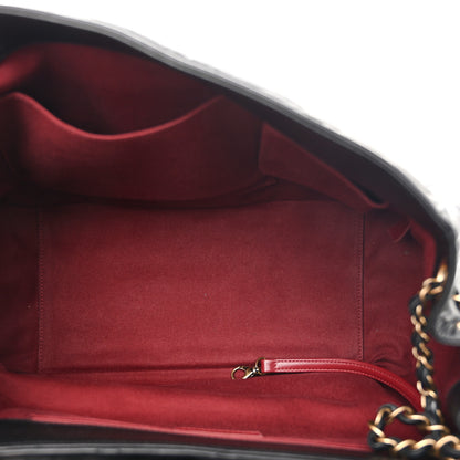 Chanel Aged Calfskin Quilted Large Pondichery Flap Black 5 of 10