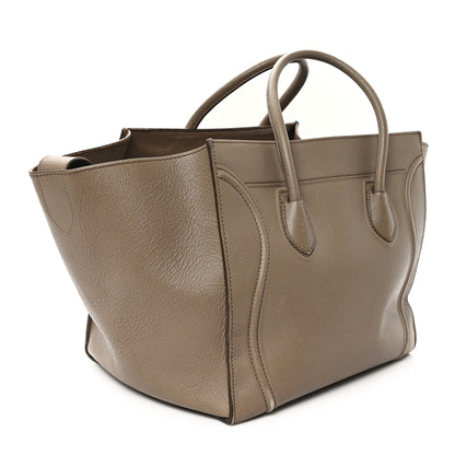 Celine Grained Calfskin Medium Phantom Luggage Taupe 3 of 12