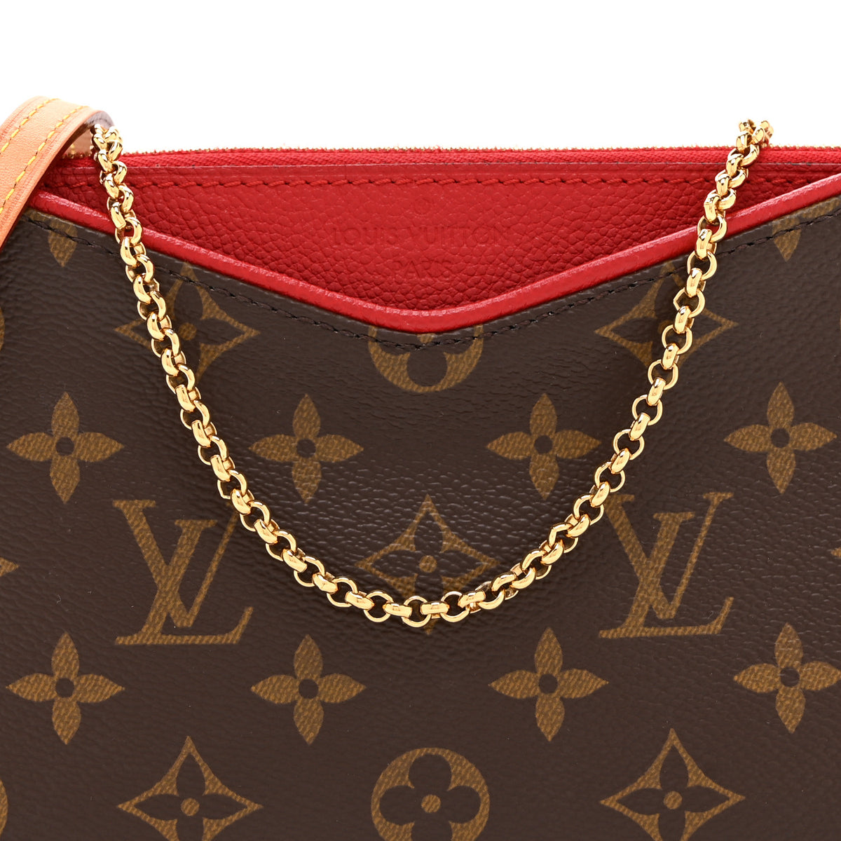 Louis Vuitton Monogram Pallas Clutch Cherry 7 of 10