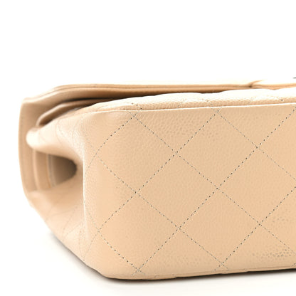 Chanel Caviar Quilted Jumbo Double Flap Beige Clair 12 of 13