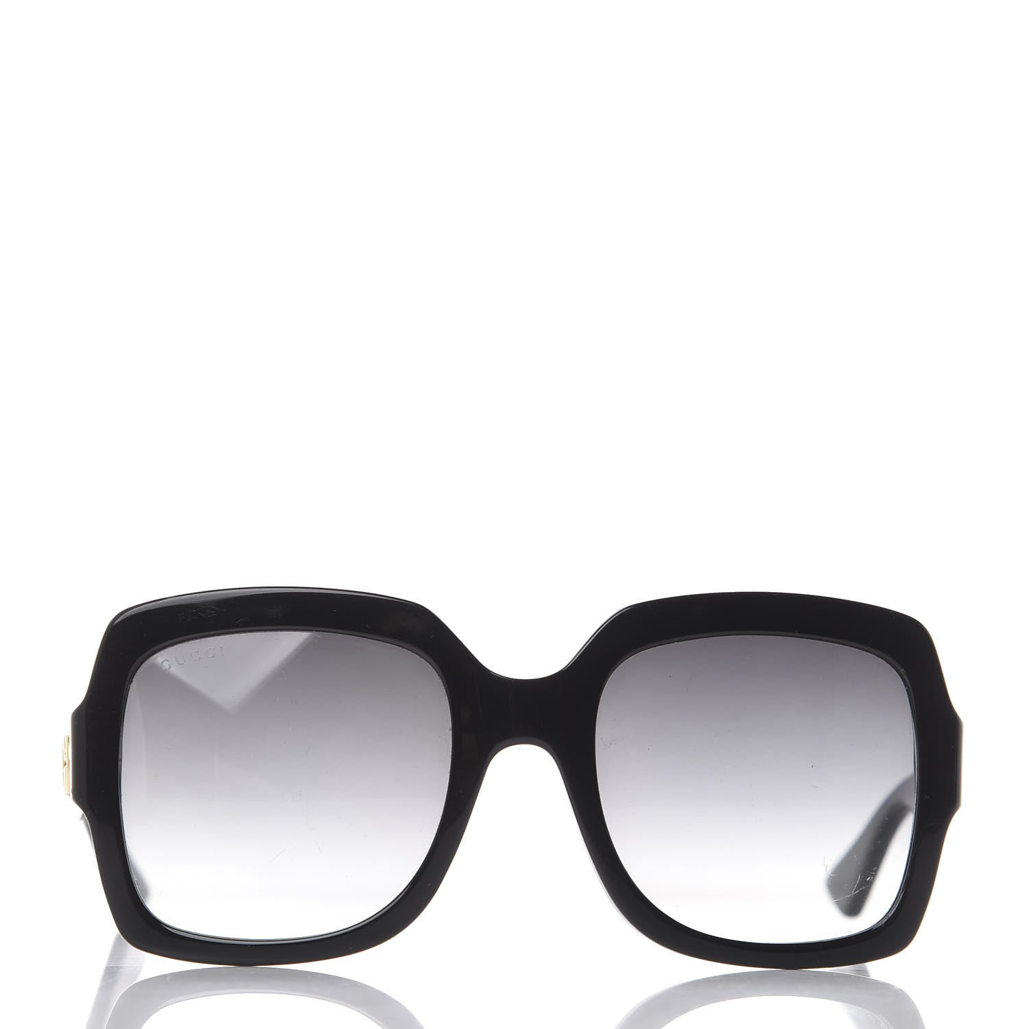 Gucci Oversized Square GG0036S Sunglasses Black 2 of 6