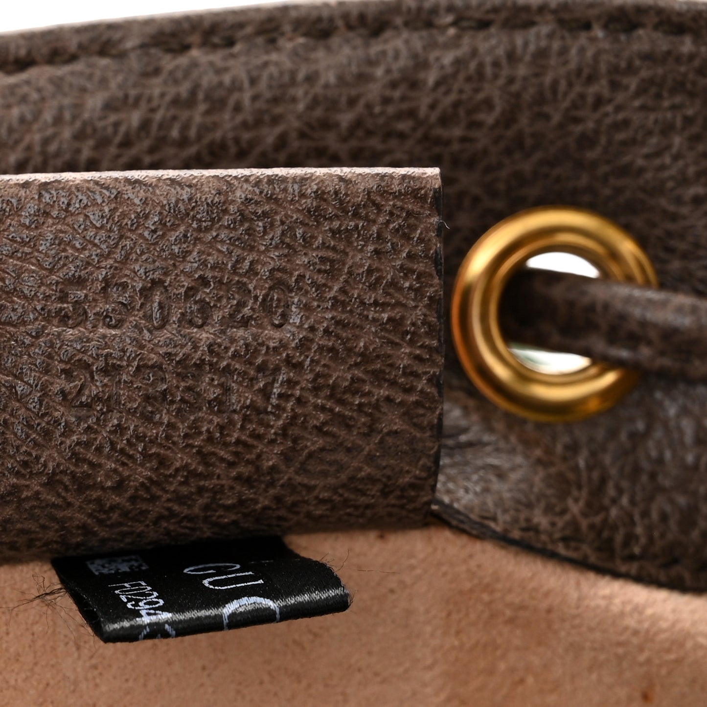 GG Supreme Monogram Web Mini Ophidia Bucket Bag Brown