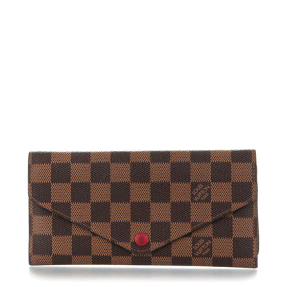 Louis Vuitton Damier Ebene Josephine Wallet Red 1 of 9