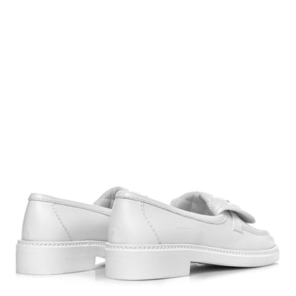 Chanel Lambskin Quilted CC Turnlock Loafers 35.5 White 4 of 8