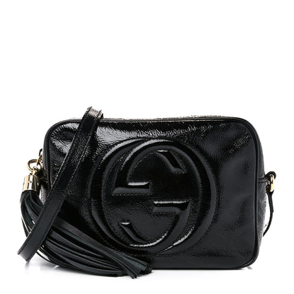 Gucci Soft Patent Small Soho Disco Bag Black 1 of 15