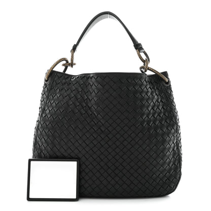 Bottega Veneta BOTTEGA VENETA Nappa Intrecciato Small Loop Ebano 3 of 16