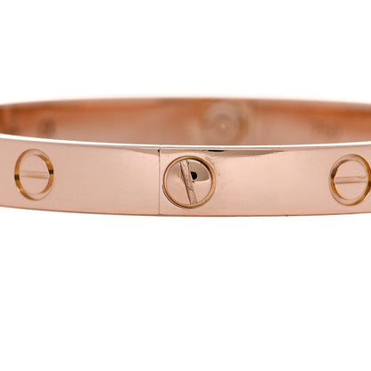 Cartier 18K Pink Gold LOVE Bracelet 17 5 of 8