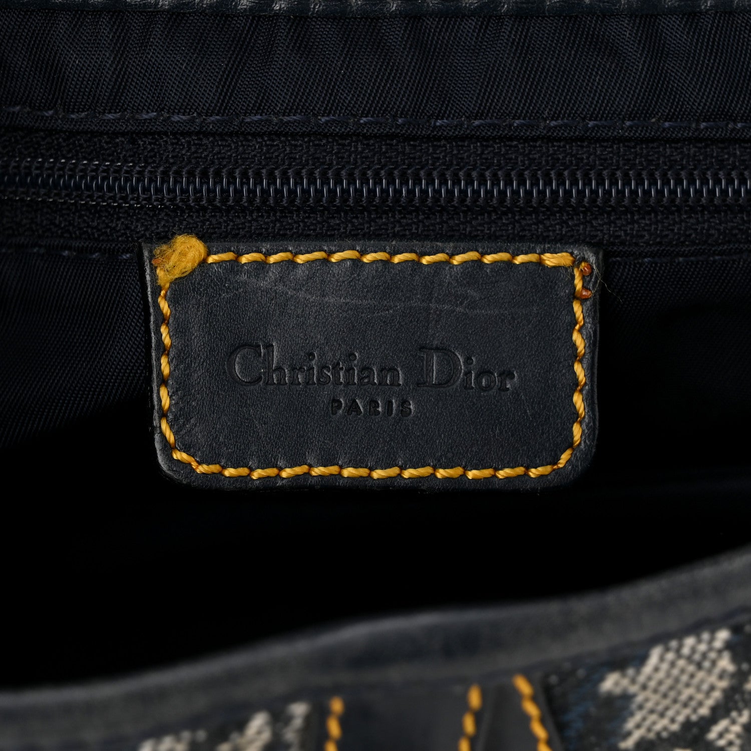 Christian Dior Monogram Saddle Bag Blue 6 of 12