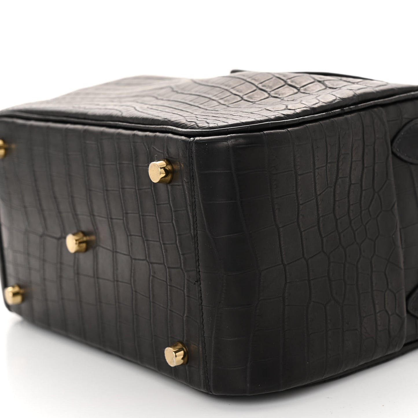 Matte Niloticus Crocodile Lindy 26 Black