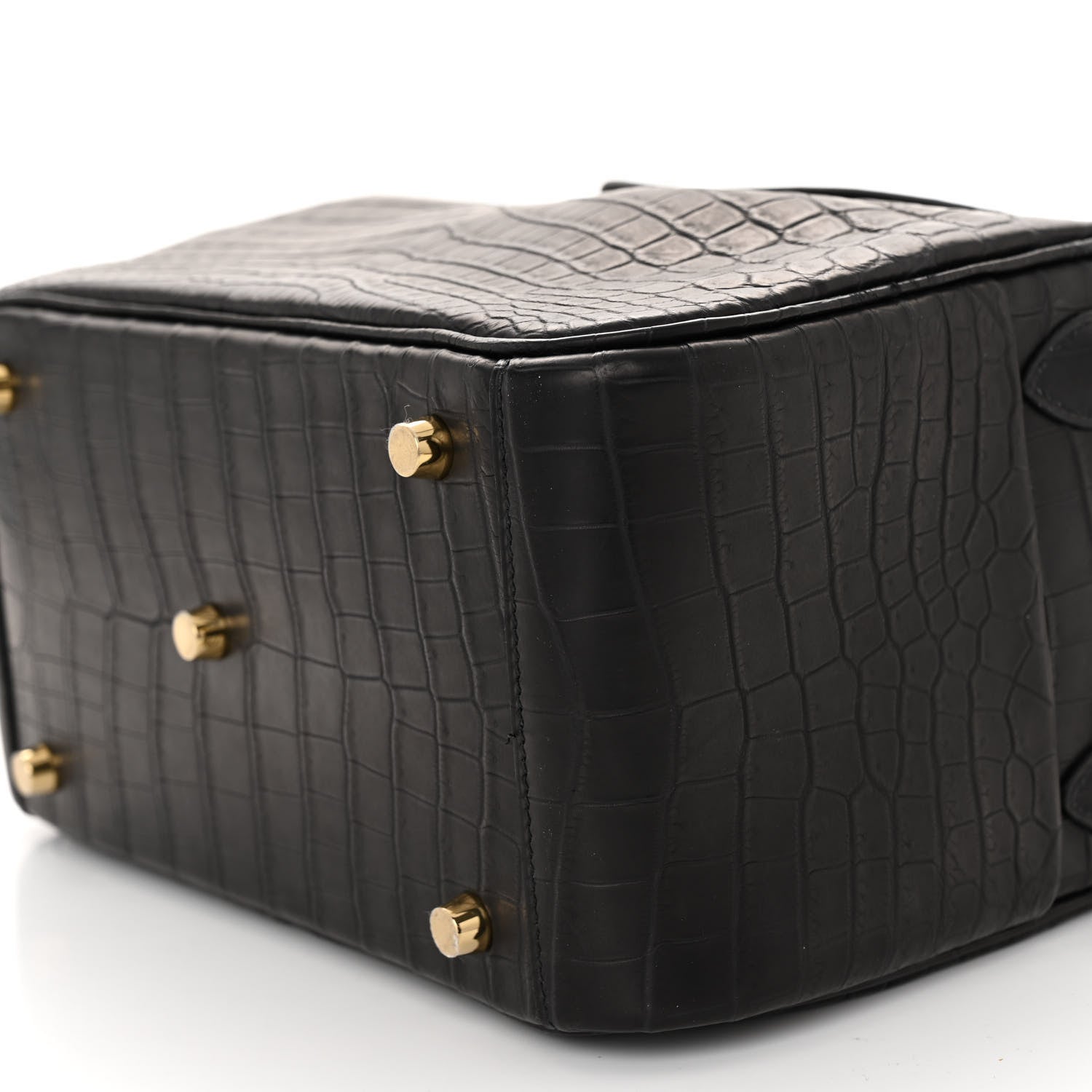 Hermes Matte Niloticus Crocodile Lindy 26 Black 10 of 10