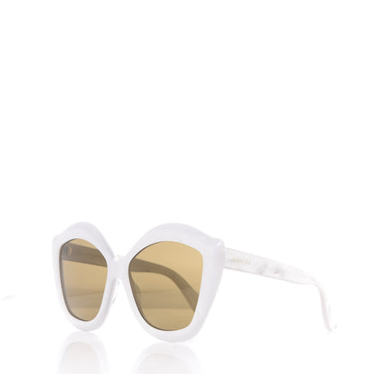Gucci Cat Eye GG0117S Sunglasses White 8 of 9