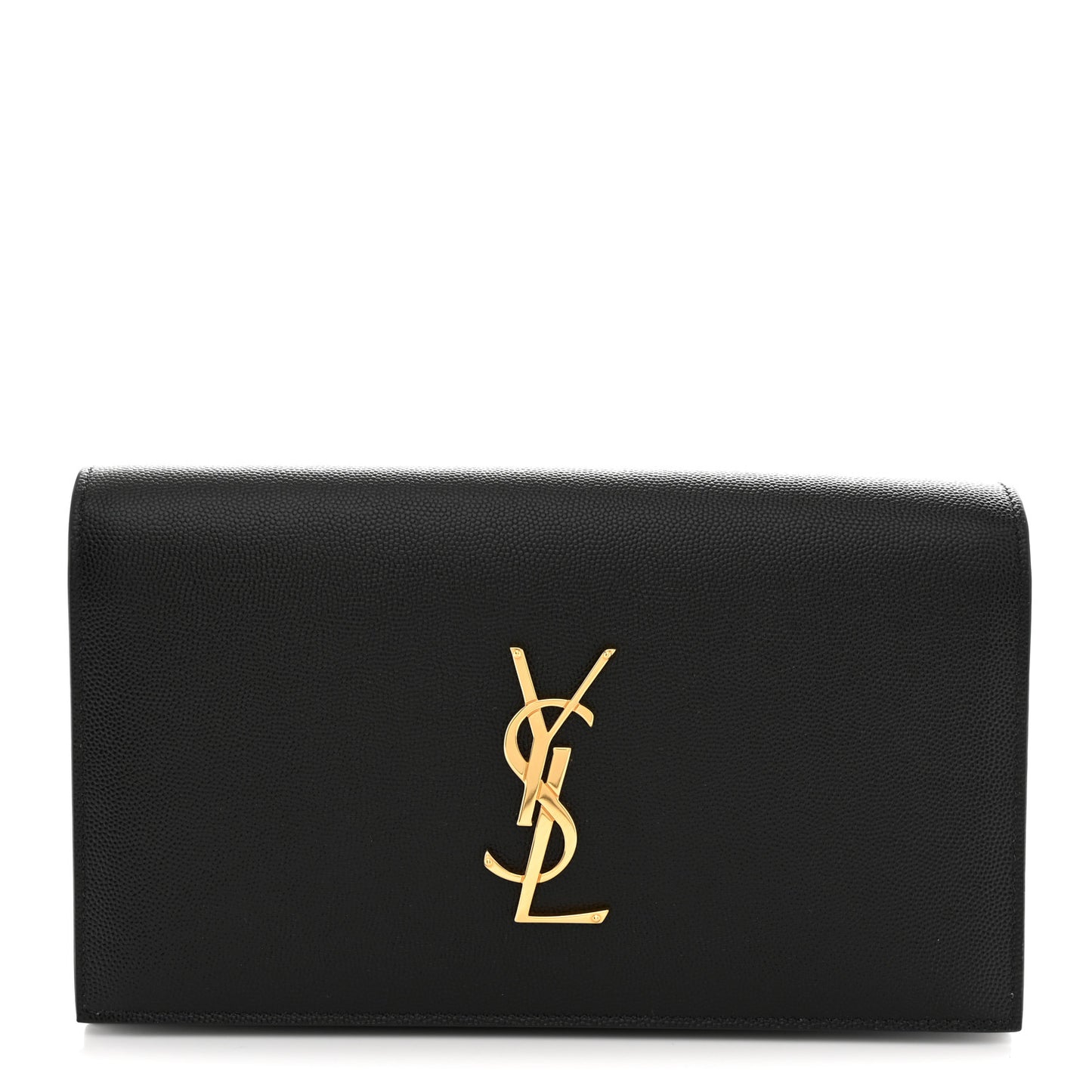 Grain De Poudre Classic Monogram Kate Clutch Black