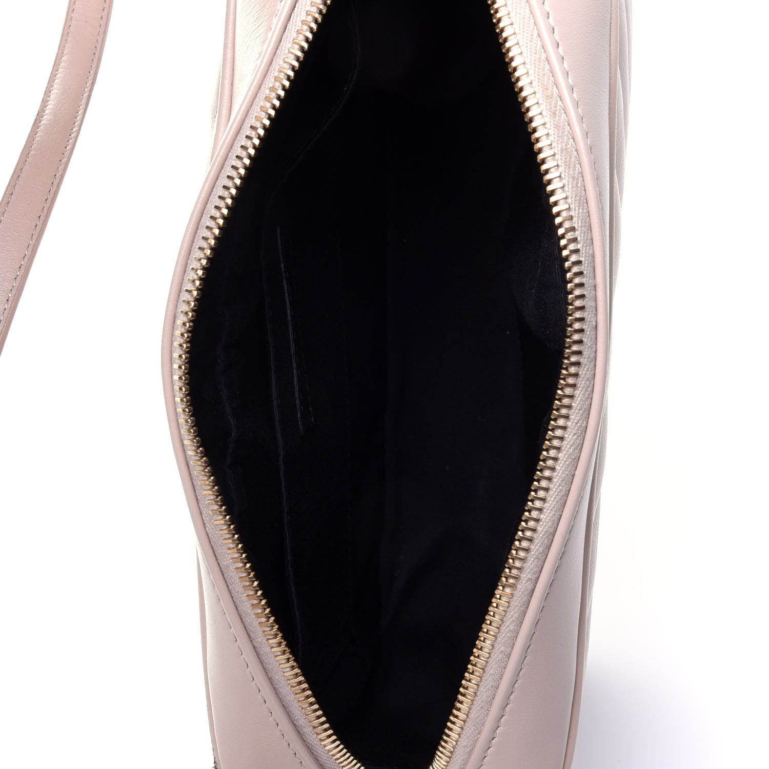 Saint Laurent Calfskin Matelasse Monogram Lou Camera Bag Washed Light Pink 4 of 5